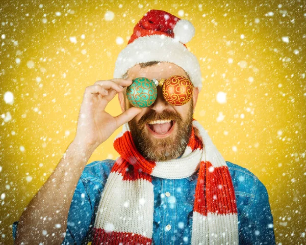 Christmas holiday dekorationer och prydnader — Stockfoto