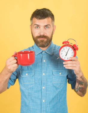 hipster süt Kupası ile zaman.