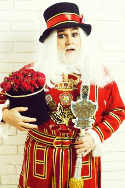 Üst düzey beefeater adam hayran