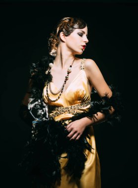 Göz ve retro tarzı, pinup.