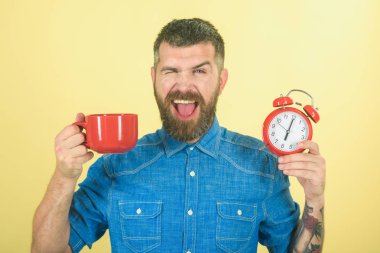 hipster süt Kupası ile zaman.