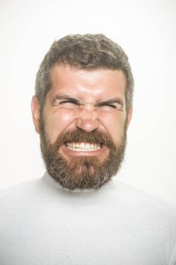 Hipster korkmuş yüz.