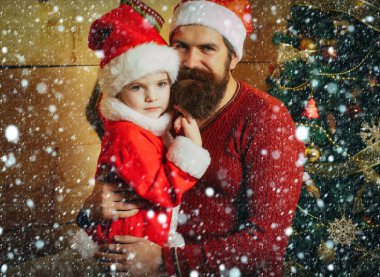 Yeni yıl küçük kız ve erkek, peri masalı.