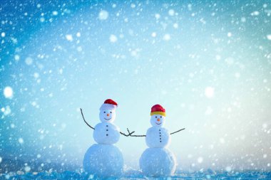 Santa claus şapka kışın.