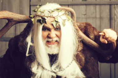 Zeus Tanrı boynuzları ile