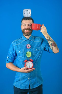 hipster süt Kupası ile zaman.