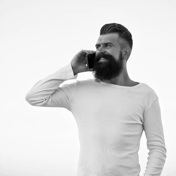 Homme avec téléphone portable — Photo