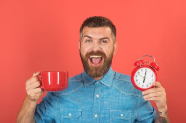 hipster süt Kupası ile zaman.