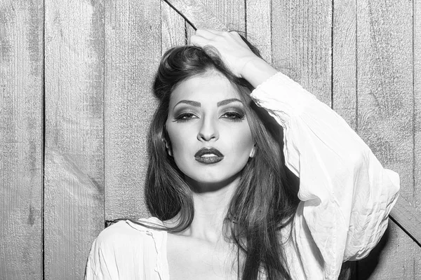 şehvetli genç kadın