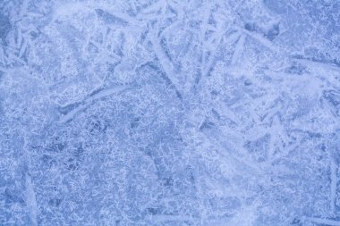 Frost kristal buz, Noel zemin sınırında.