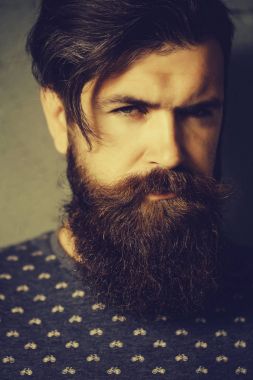 Yakışıklı sakallı adam.