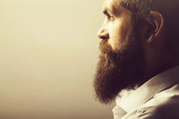 Profildeki sakallı adam — Stok fotoğraf
