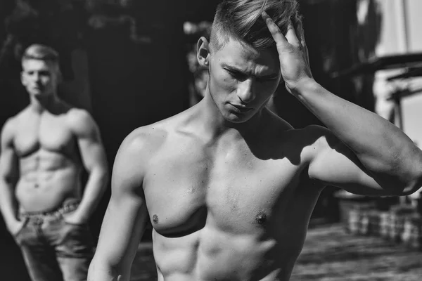 Twin modèles masculins — Photo