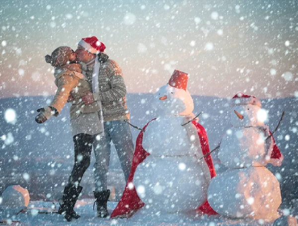 Muñeco de nieve, fiesta de invierno . — Foto de Stock