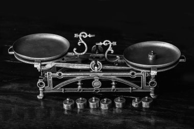 eski moda metalize retro demir ölçekler