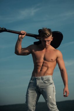 Atlet gitarist altı paketi, ab açık ile