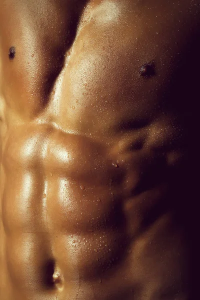 Mužský svalnatý trup — Stock fotografie