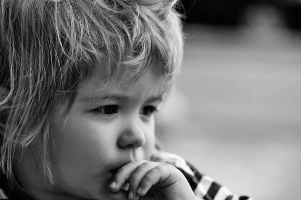 Baby boy in striped shirt — Stock Photo, Image