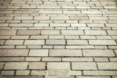 Dikdörtgen tuğlaları kaldırım taşı