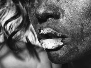 Kadın paited dudaklar