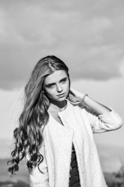 güzel bir kız ceket