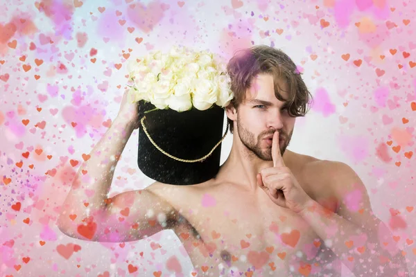 Valentijnsdag achtergrond. LGBT. homo. cadeau — Stockfoto