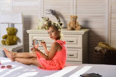 Güzellik ve çocuklar makyaj kavramı