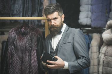 Moda ve güzellik, kış, kürk.