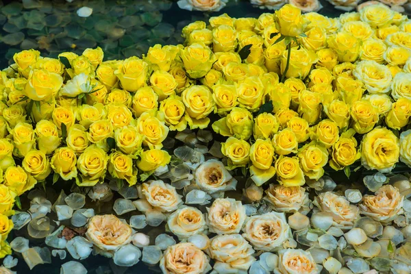 Composición del spa con pétalos de flores — Foto de Stock