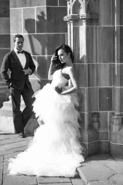 güzel gelin ve yakışıklı damat