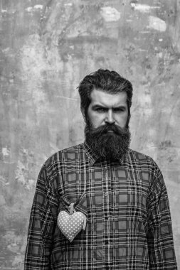 Gömlek pembe Tekstil kalpli sakallı adam sakallı