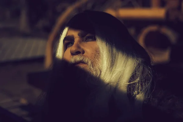 Druid old man face