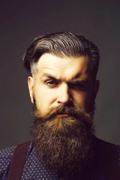 Bel homme à longue barbe — Photo