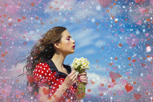 Ángel lindo. niños preciosos. día de San Valentín . — Foto de Stock