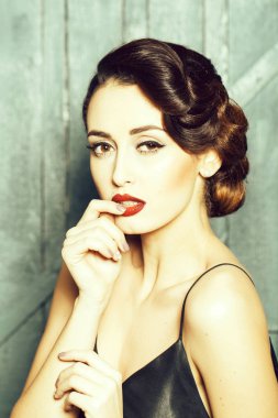 çekici retro kadın