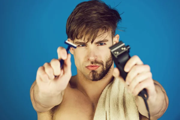 Férfi borotva és trimmer — Stock Fotó