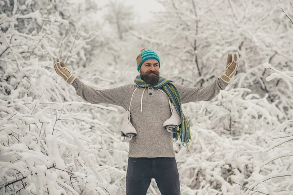 Temperatura, congelamento, frio, queda de neve . — Fotografia de Stock