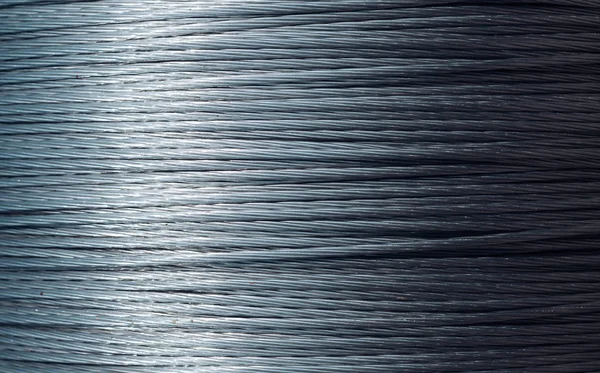 Güzel Metalik arka, doku bir ip. Çelik veya metal halat.