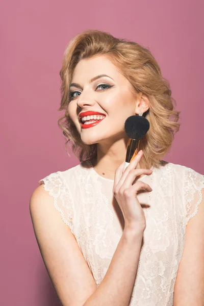 Backstage: Trucco professionale — Foto Stock