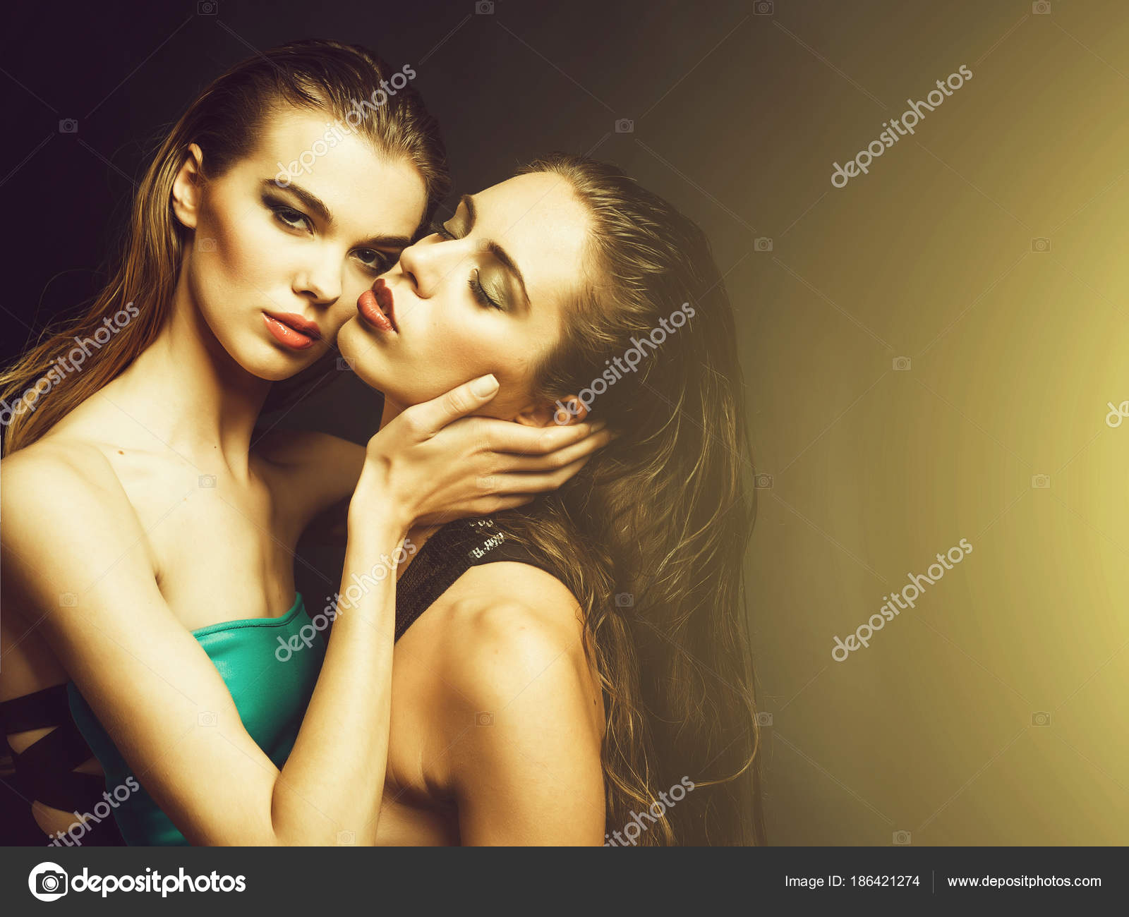 Lesbian Homosexual Romance Love Seduction Sex Beauty Fashion Salon Spa Stock Photo by ©Tverdohlib 186421274
