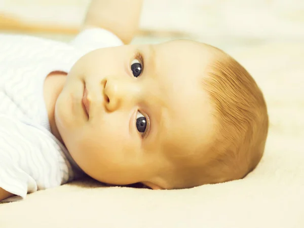 Cute baby boy awake — Stock Photo, Image