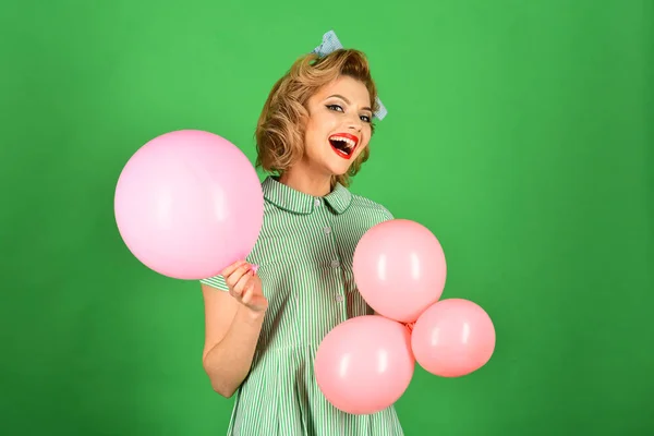 Cumpleaños, vendimia, pinup, celebración . — Foto de Stock