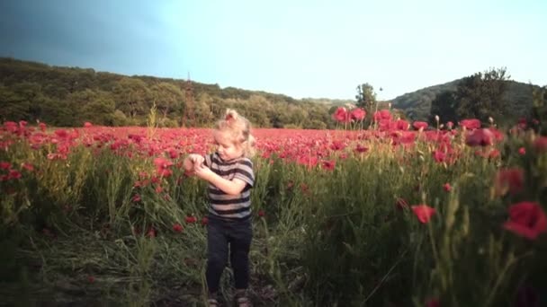 Ξανθιά Νεαρή Γυναίκα Κομψό Λευκό Φόρεμα Κορίτσι Που Παρουσιάζουν Φόντο — Αρχείο Βίντεο