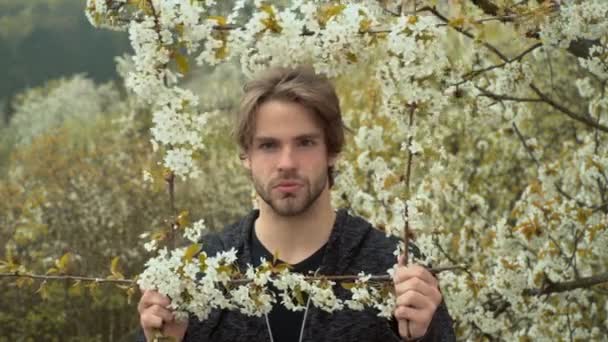 Primavera Natureza Ambiente Amor Romance Relacionamento Casal Feliz Casal Apaixonado — Vídeo de Stock