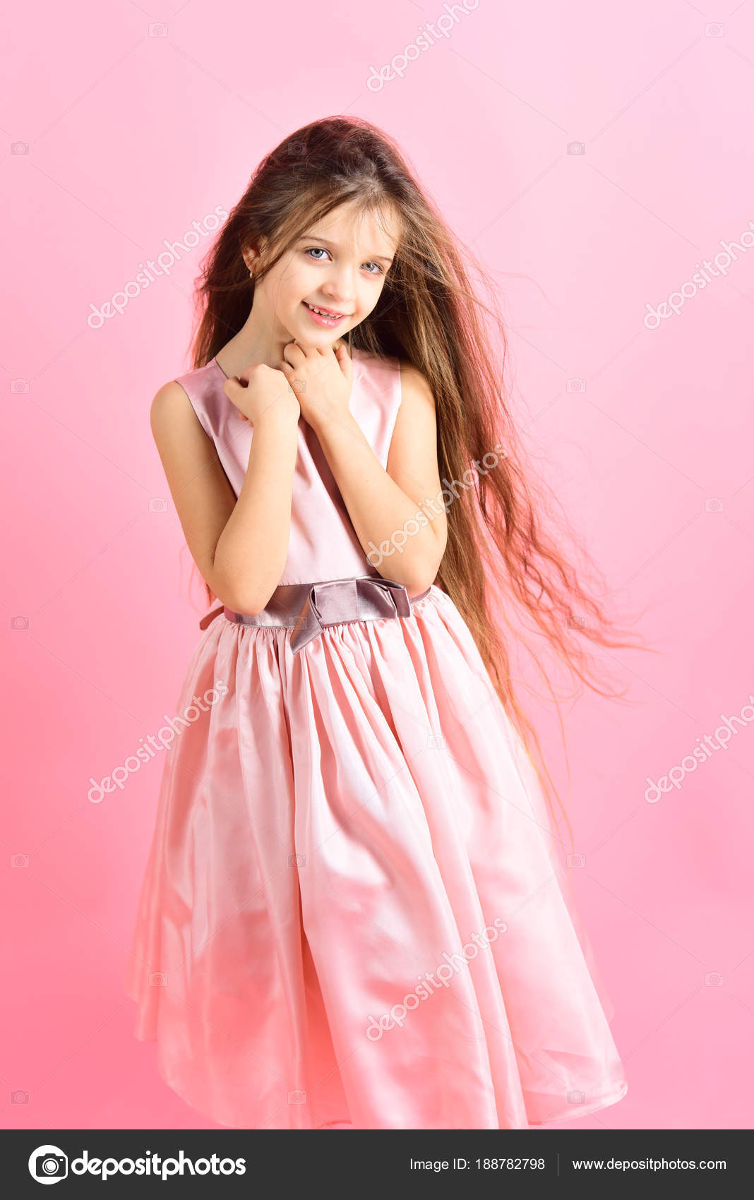 small girl long dress
