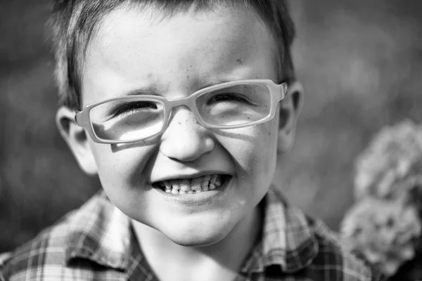 Happy funny red haired boy — Stock Photo, Image