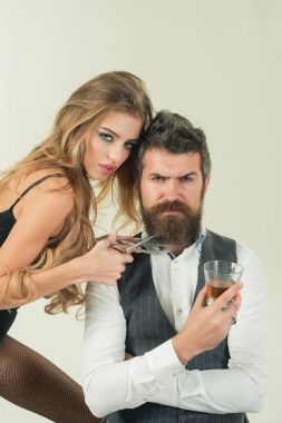 Saç kesimi, ilişkileri seviyorum çiftiz.