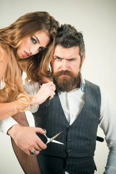 Barbershop, fashion, beauty, hipster. — Stock Photo, Image