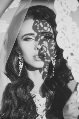 Gelin düğün peçe.