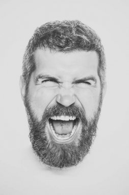 Hipster korkmuş yüz.